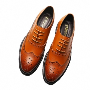Férfi Retro Üzleti Formális Ruha Divat Cipő Alkalmi Lapos Brogue Divatos