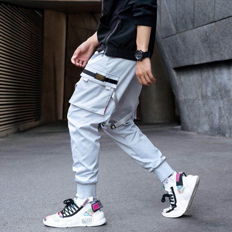 Munkaruha Férfi Alkalmi Nadrágok Leggings Laza Derékközépig