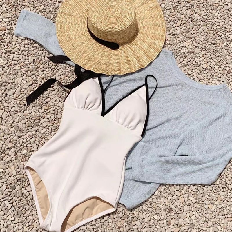 Retro Egyrészes Fürdőruha Női Szexi Hát Nélküli Bikini Női