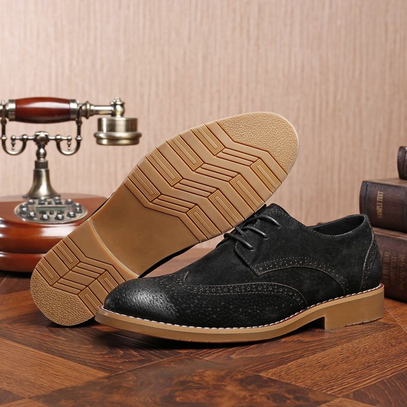 Lánc Új Faragott Ruha Cipők Divatos Brogue Üzleti Alkalmi Retro Férfi